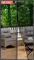 Vista 14 de Malla magnética para puerta de 32 x 82 pulgadas, se adapta a puertas de 30 x 80 pulgadas, funciona para patio, puerta corredera, mantiene fuera