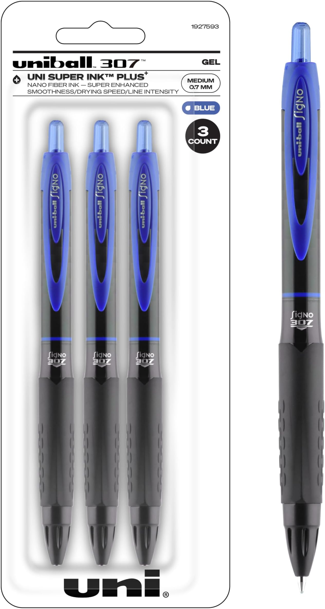 307 Retractable Gel Pen, Medium Point