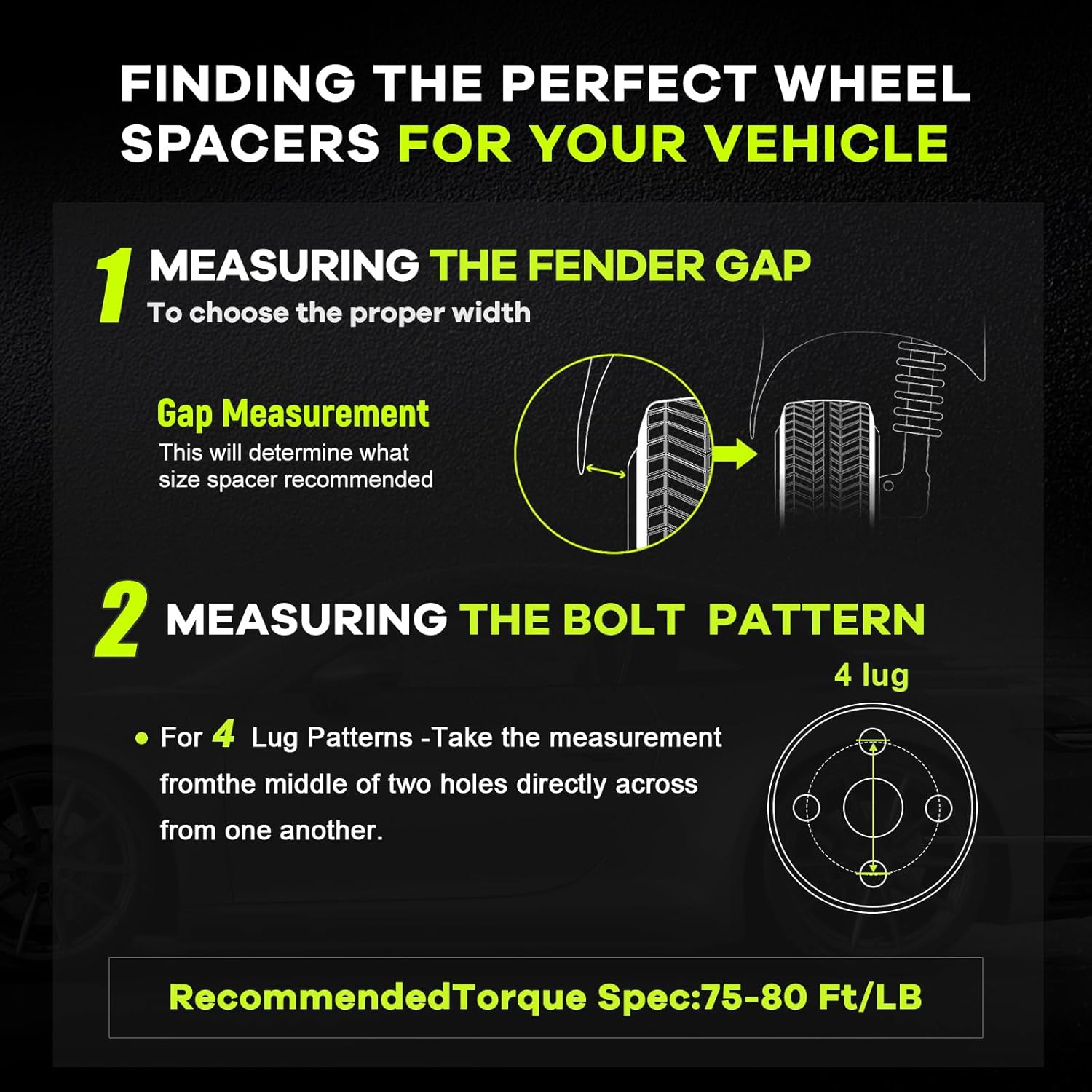 Customadeonly 4x108 Forged Hubcentric Wheel Spacers 25mm (1 Inch) Black (2pcs) – Compatible for Ford Contour, Escort, Focus, Fusion, Mercury Cougar (63.4mm Center Bore, M12x1.5 Studs)