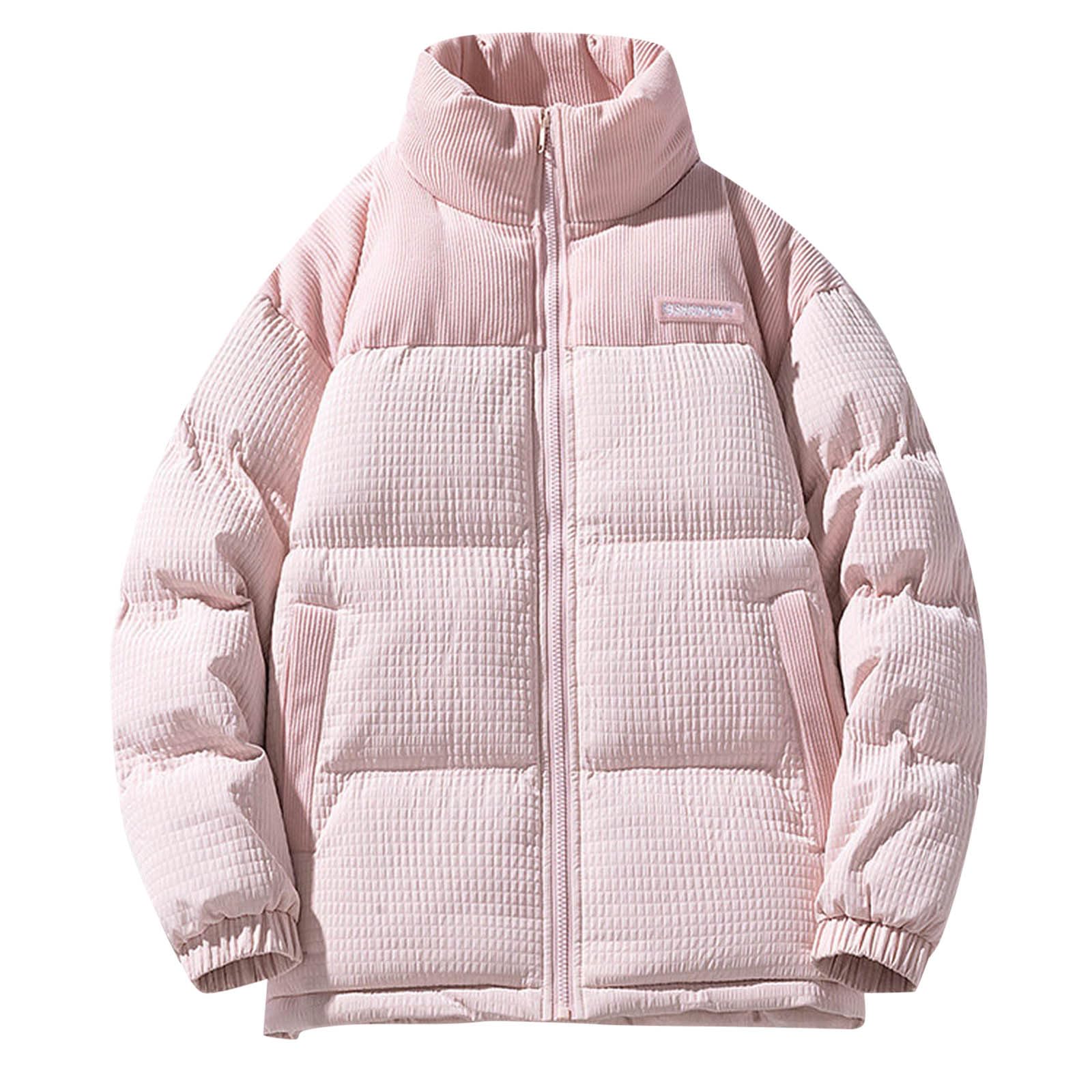 Genérico Cazadoras Hombre Acolchadas, Abrigo De Invierno Hombre,Chaqueta De AlgodóN De Manga Larga Holgada con De Pana Informal A La Moda De OtoñO E Invierno para Hombre
