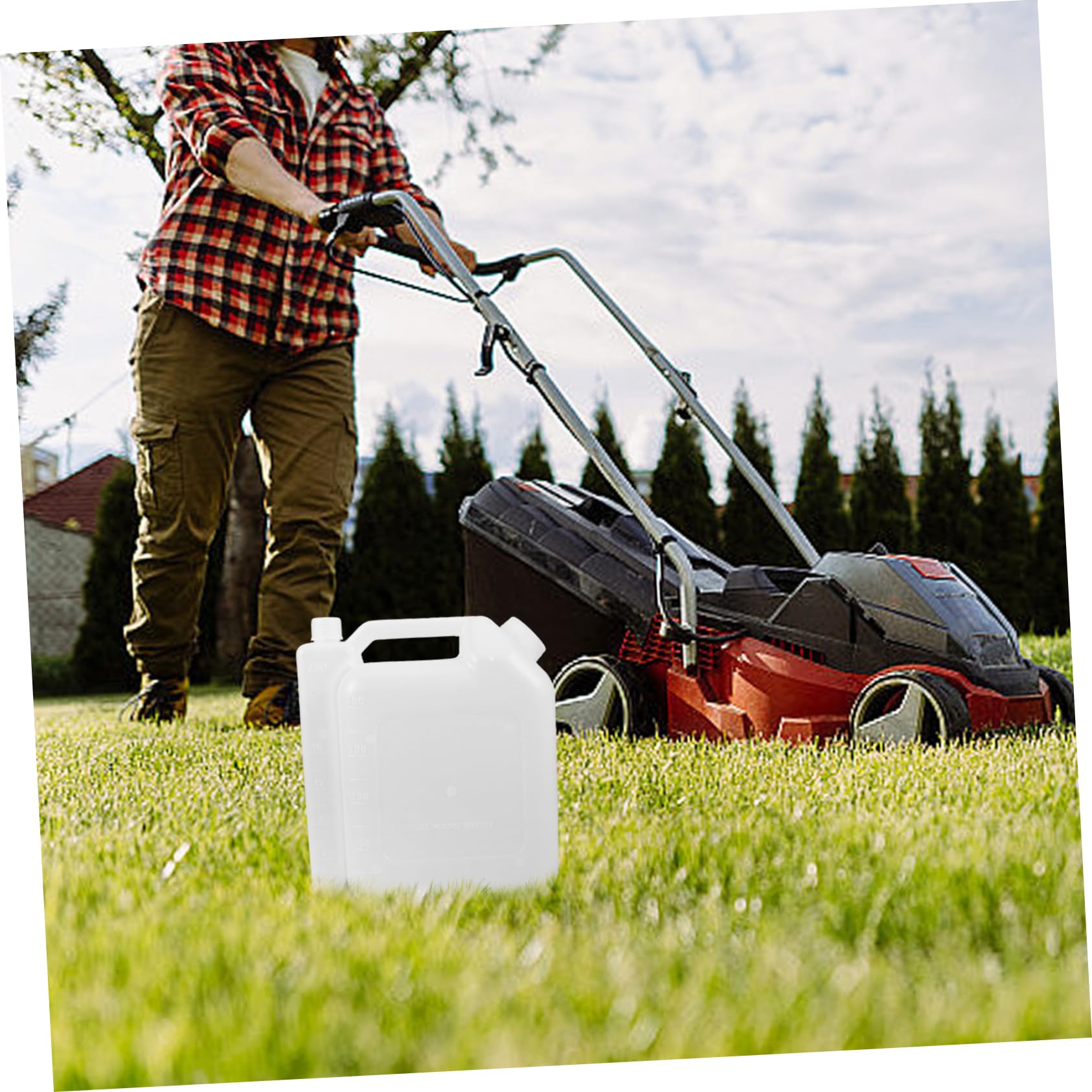 Uonlytech 3piezas Botella Mezcladora De Para Motosierra Para Mezclas De Gasolina y Diseño y Alta Capacidad Fabricada Duradero Herramienta Esencial Para Motores De