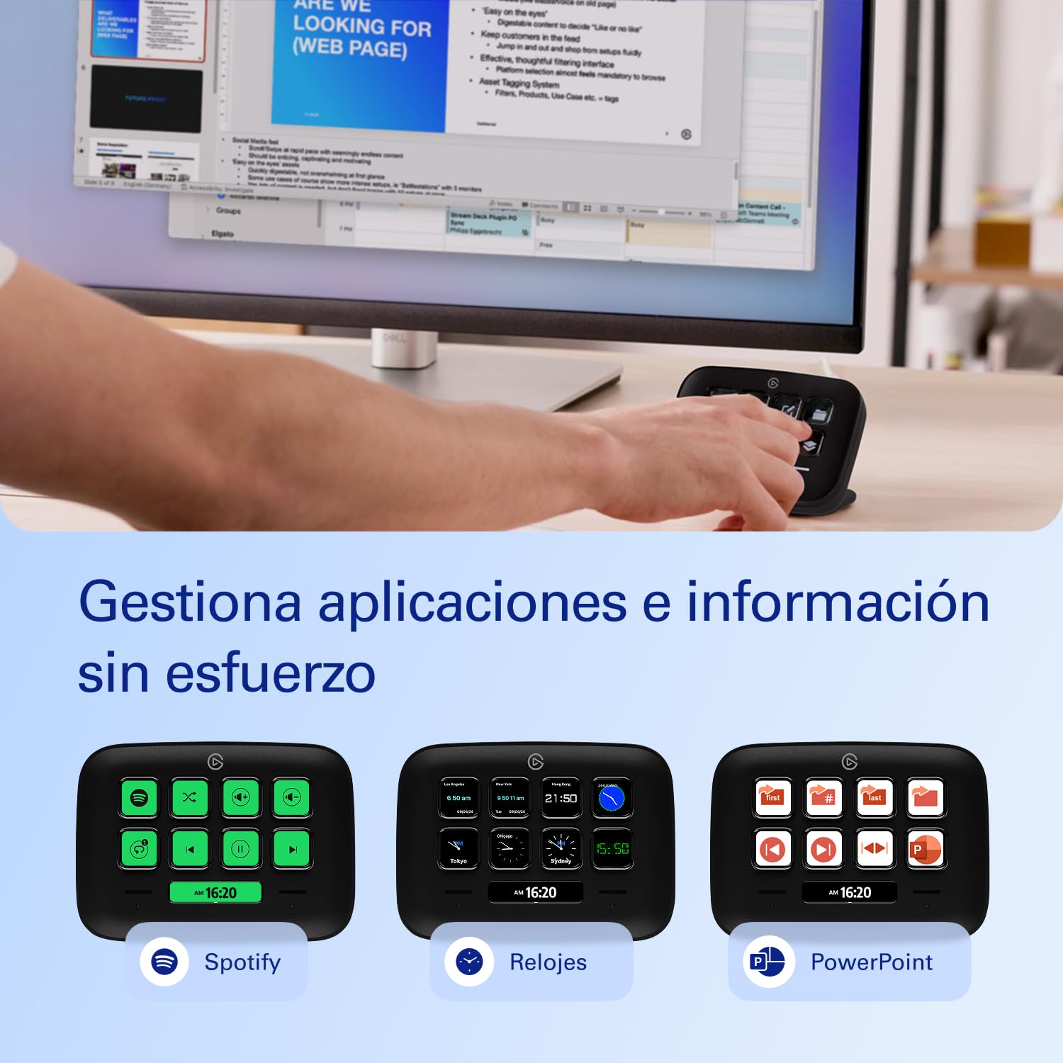 Elgato Stream Deck Neo Negro, Controlador Compacto