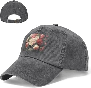 Baseball Cap Bowl with Peonies and Rose Golf Dad Hat Adjustable Cotton Hats Trucker Caps Outdoor Sun Hat for Men Women