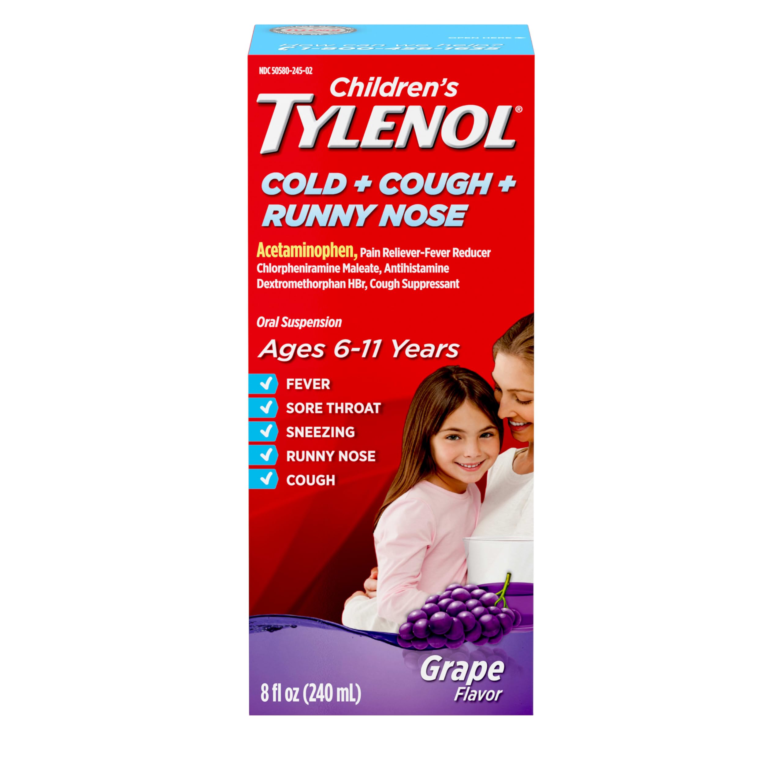 Children's Tylenol Cold + Cough + Runny Nose