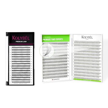 500 Premade Fans Eyelash Extensions 10D 0.07 D 8-15mm Mixed Length & Premade Fan Spikes Lash Extensions 0.07mm D Curl 13-20mm