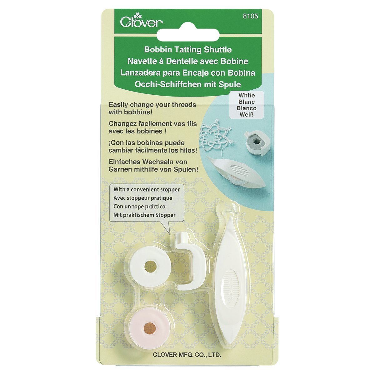 Clover Bobbin Tatting Shuttle