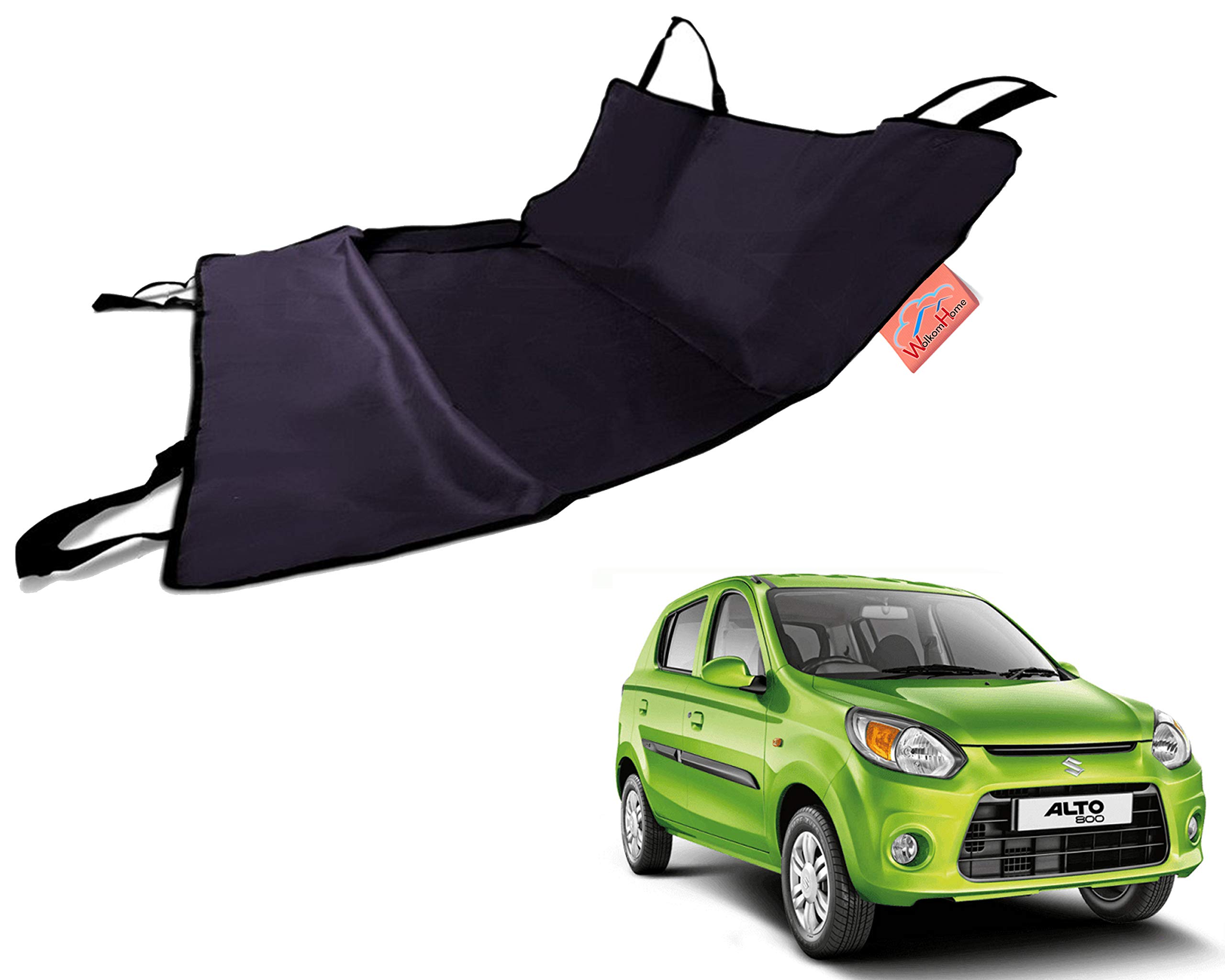 WolkomHome 100% Waterproof Car Pet Rear Seat Cover Dog Hammock Make Black Red for Maruti Suzuki Alto 800-2016 (B0865Z52W5) Amazon Price History, Amazon Price Tracker