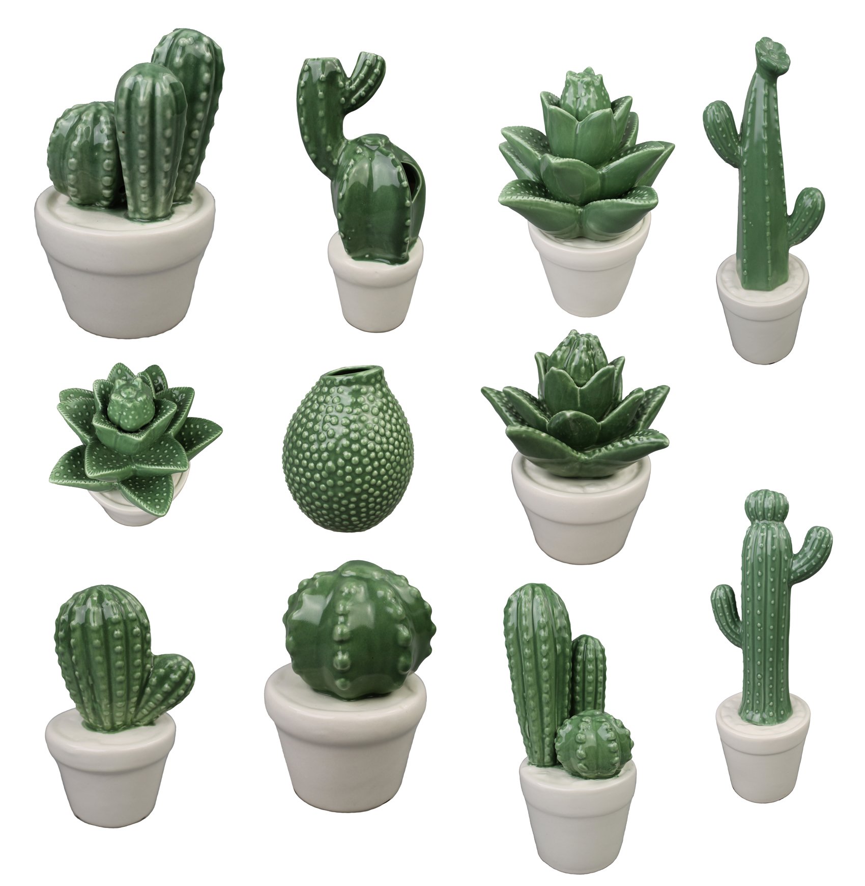 Amazon.de: Kaktus aus Keramik Kakteen Modelle whlbar Deko Dekovase Vase  Keramik (22-2 Hhe 24 cm)