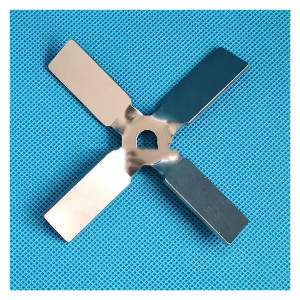 Mieszadło podwieszane, ostrze krzyżowe 4-10cm | Laboratoryjne ostrze mieszające ze stali nierdzewnej 304 do mieszania z wysokim momentem obrotowym(10cm 45degree angle)