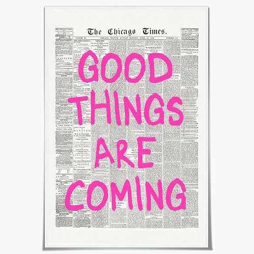 Miniatura 12 de Arte de pared de periódico retro en blanco y negro con texto en inglés «What If It All Workout» con cita positiva, impresión en lienzo de estilo-4