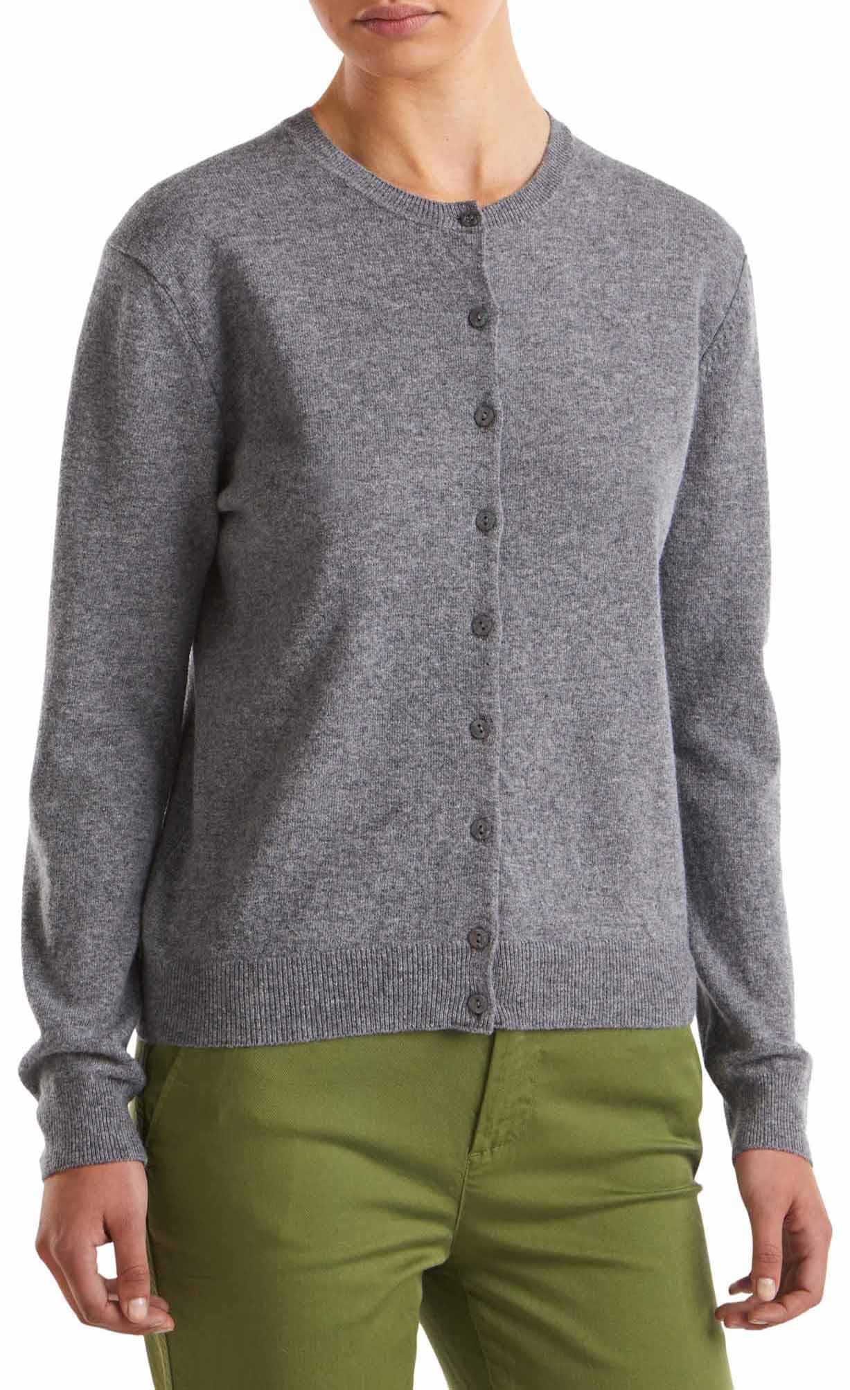 United Colors of Benetton Korean Jersey M/L, Grey, XL