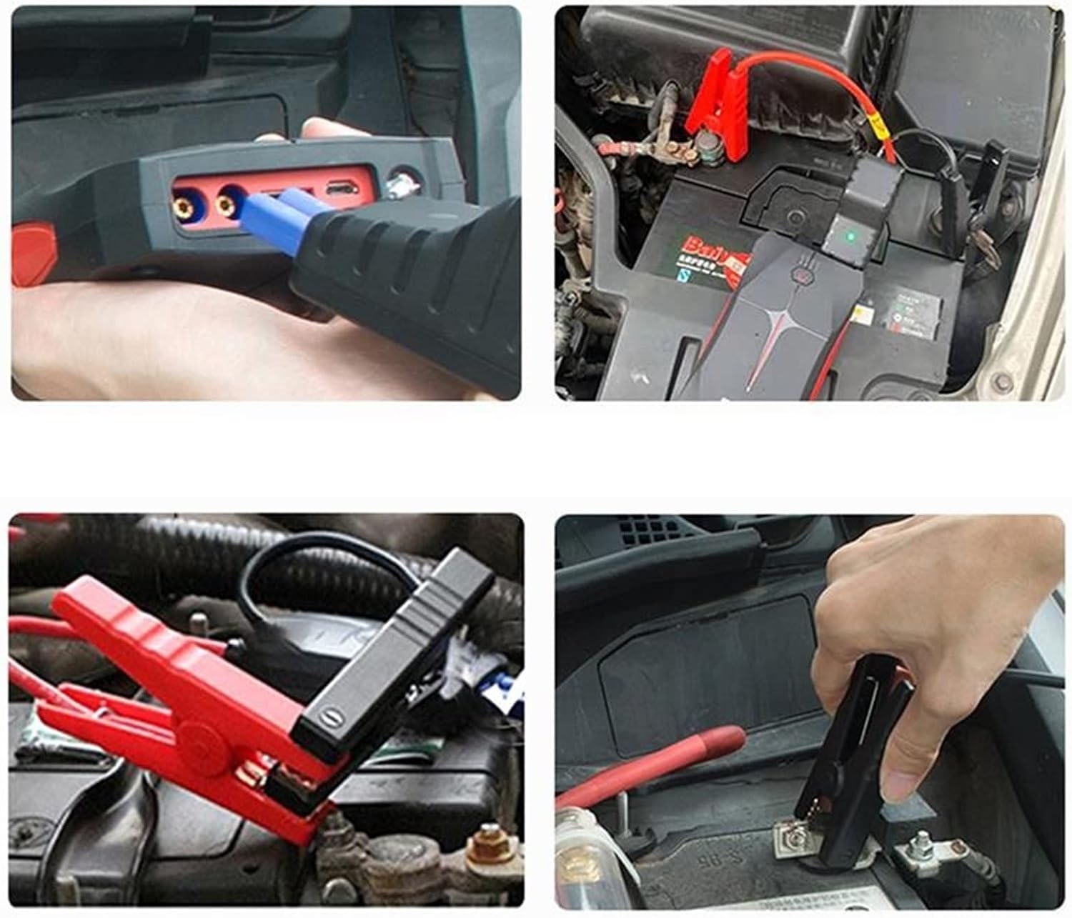 500A Car Emergency Power Relay Clip Ignition Battery Jump Cable Connection Line(1pc)