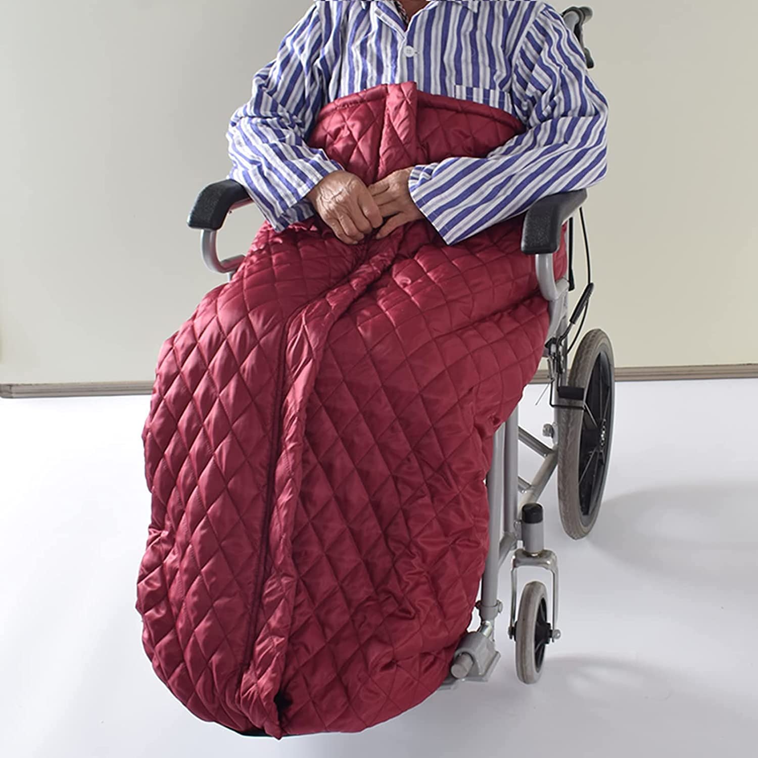 Manta de Invierno para Silla de Ruedas de Adultos, Forro Polar Grueso, Impermeable, acogedora, Universal, para sillas de Ruedas manuales y eléctricas, Lavable a máquina.