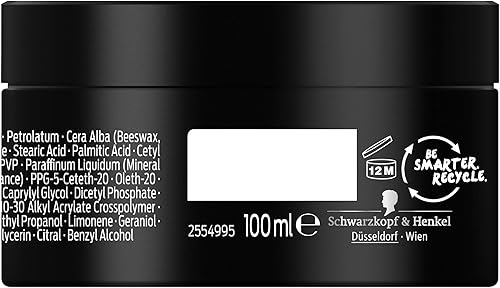 Miniatura 2 de Syoss Pasta invisible para peinar el cabello, control medio, brillo ligero, 3.4 fl oz