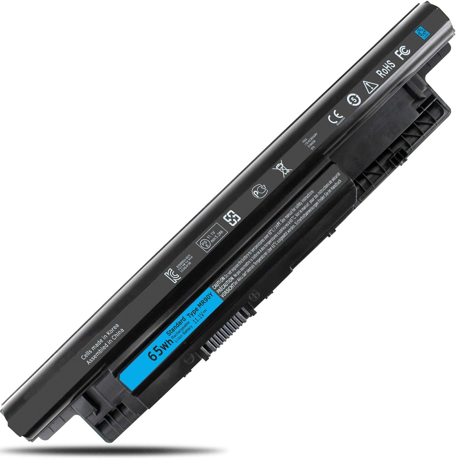 LXHY 6-Cell Laptop Battery 11.1V 65Wh MR90Y 0MF69 Compatible with Dell Inspiron 14 15 17 14R 15R 17R 14-3421 15-3543 17-3721 14r-5421 15r-5537 17r-5737 Latitude 3440 3540 312-1433 Vostro 2421 2521