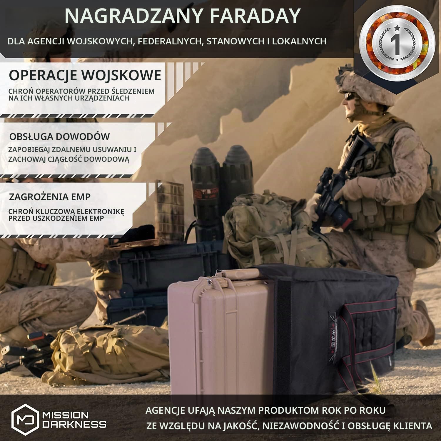 Mission Darkness T10 Faraday Bag for Computer Towers & XL Electronics (Gen 2) Device Shielding for Digital Forensics, EMP Protection, Data Security, Anti-hacking & Anti-tracking Assurance