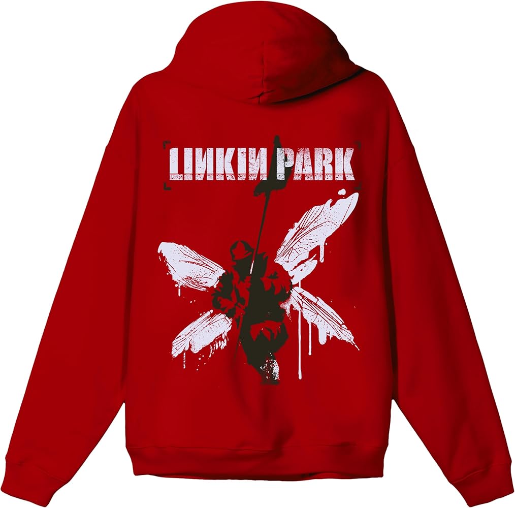 Amazon.com: Linkin Park Hybrid Theory Hoodie, Cardinal Red, Small
