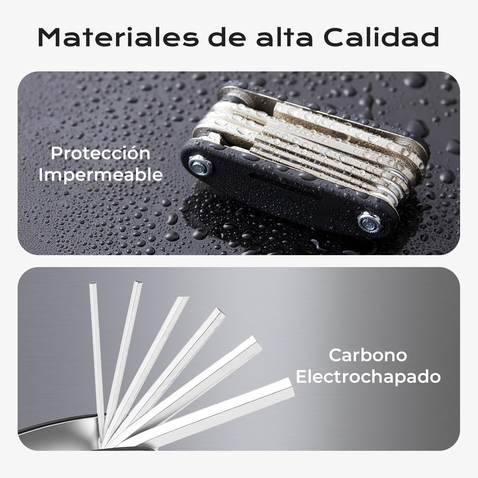 Multiherramienta Bicicleta, 16 en 1 , Kit de Reparación de Pinchazos, Neumáticos Palancas, Parches y Bolsa, Montaña Accesorios Bicicletas