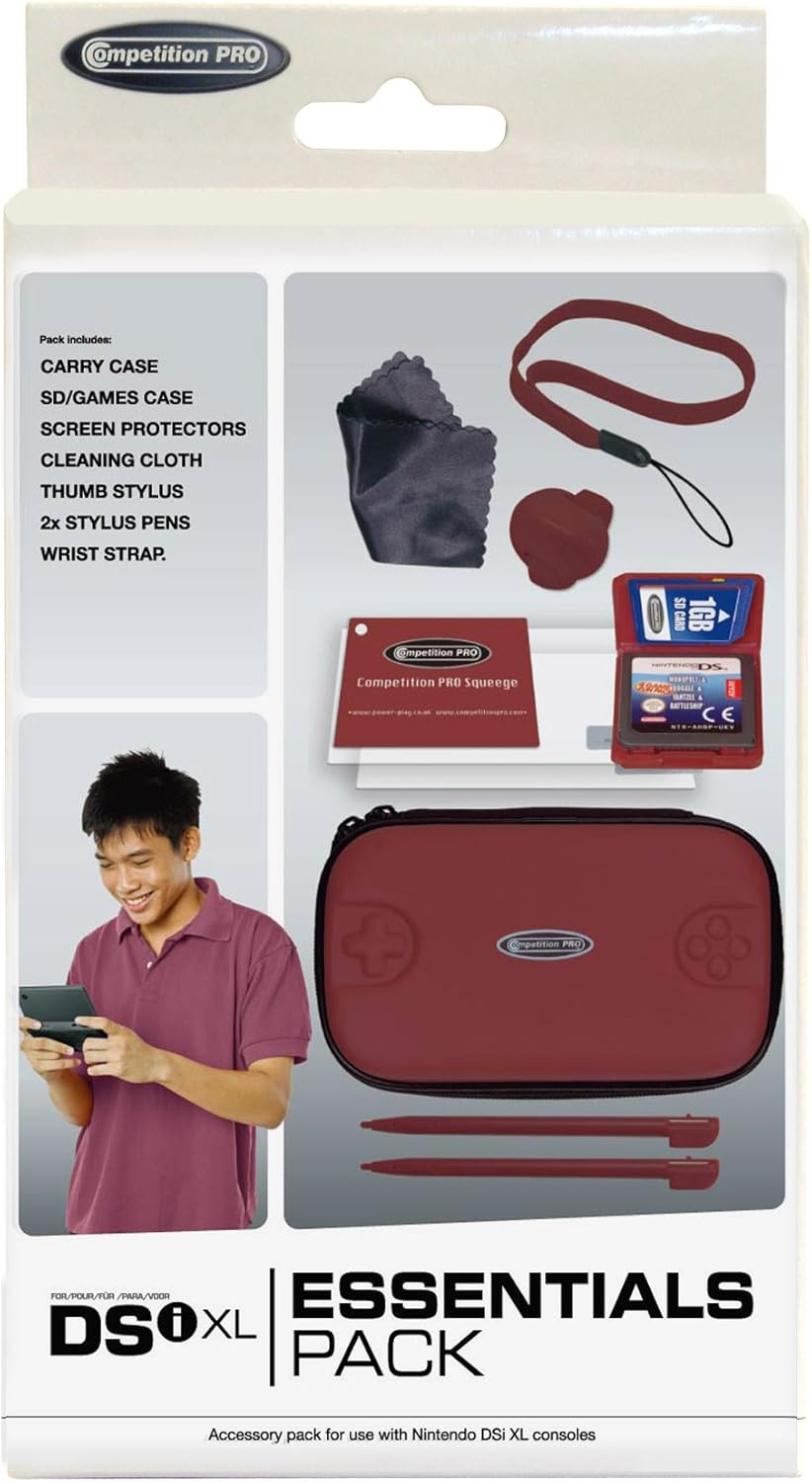 Competition Pro Essentials Pack Wine Red (Nintendo DSi XL) Amazon.co