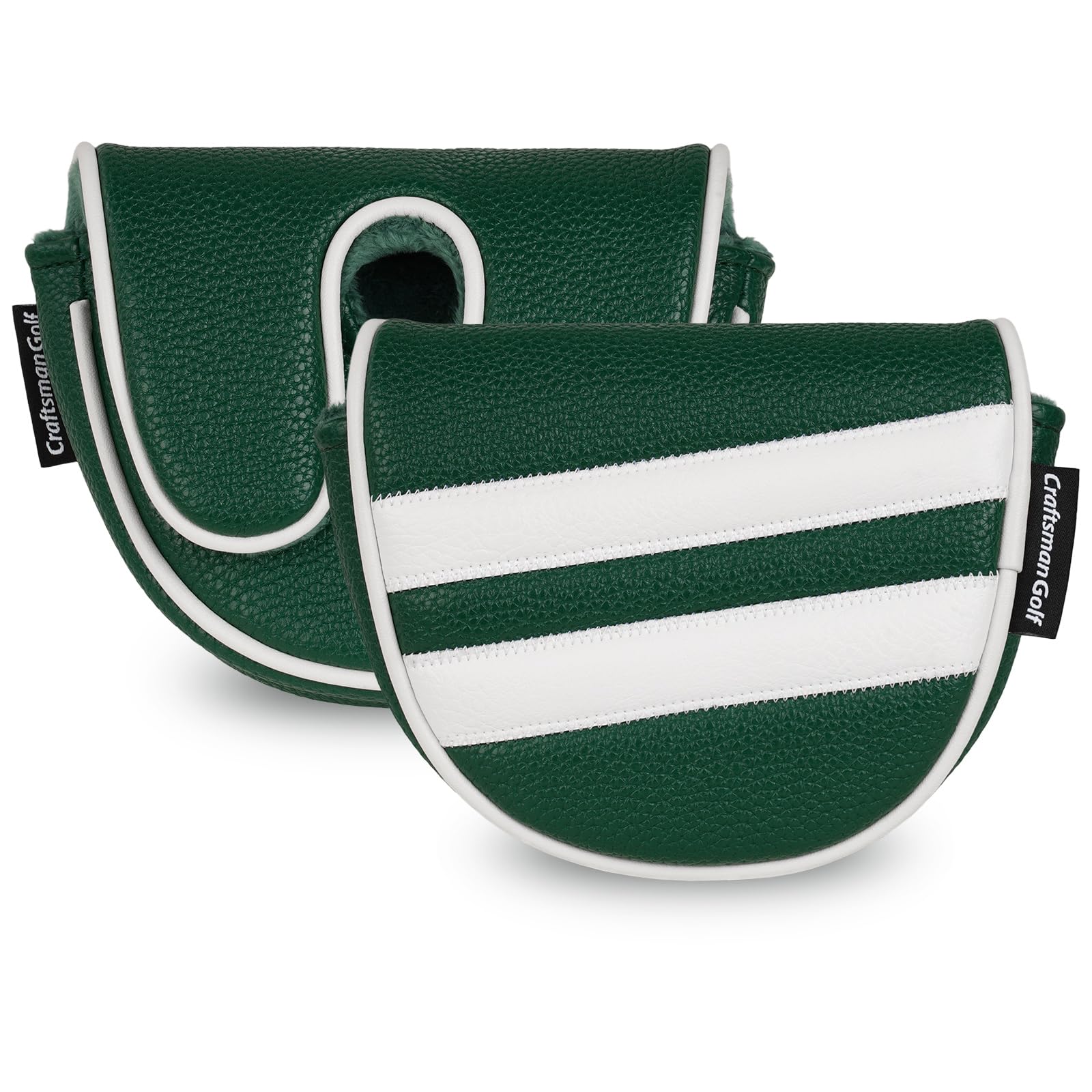 Craftsman Golf Mallet Center Shaft Putter Headcover for OZ.1 OZ.1i MEZZ.1 MAX Multiple Styles Available （Green with Stripes）