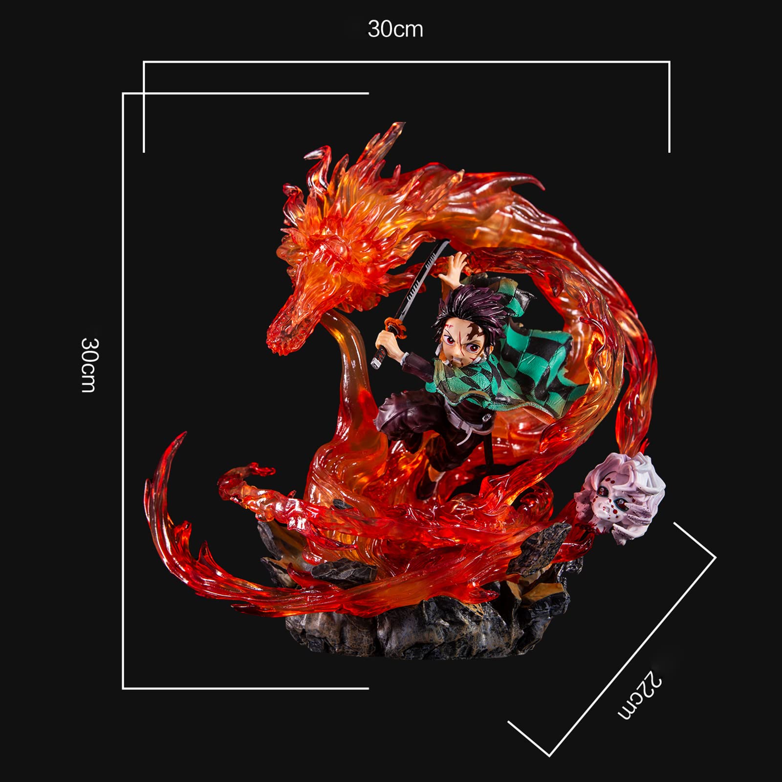 鬼滅の刃 竈門 炭治郎 PVC製品　30cm フィギュア Amazon.co.jp: 鬼滅の刃 竈門炭治郎 フィギュア 1/12 BUZZmod