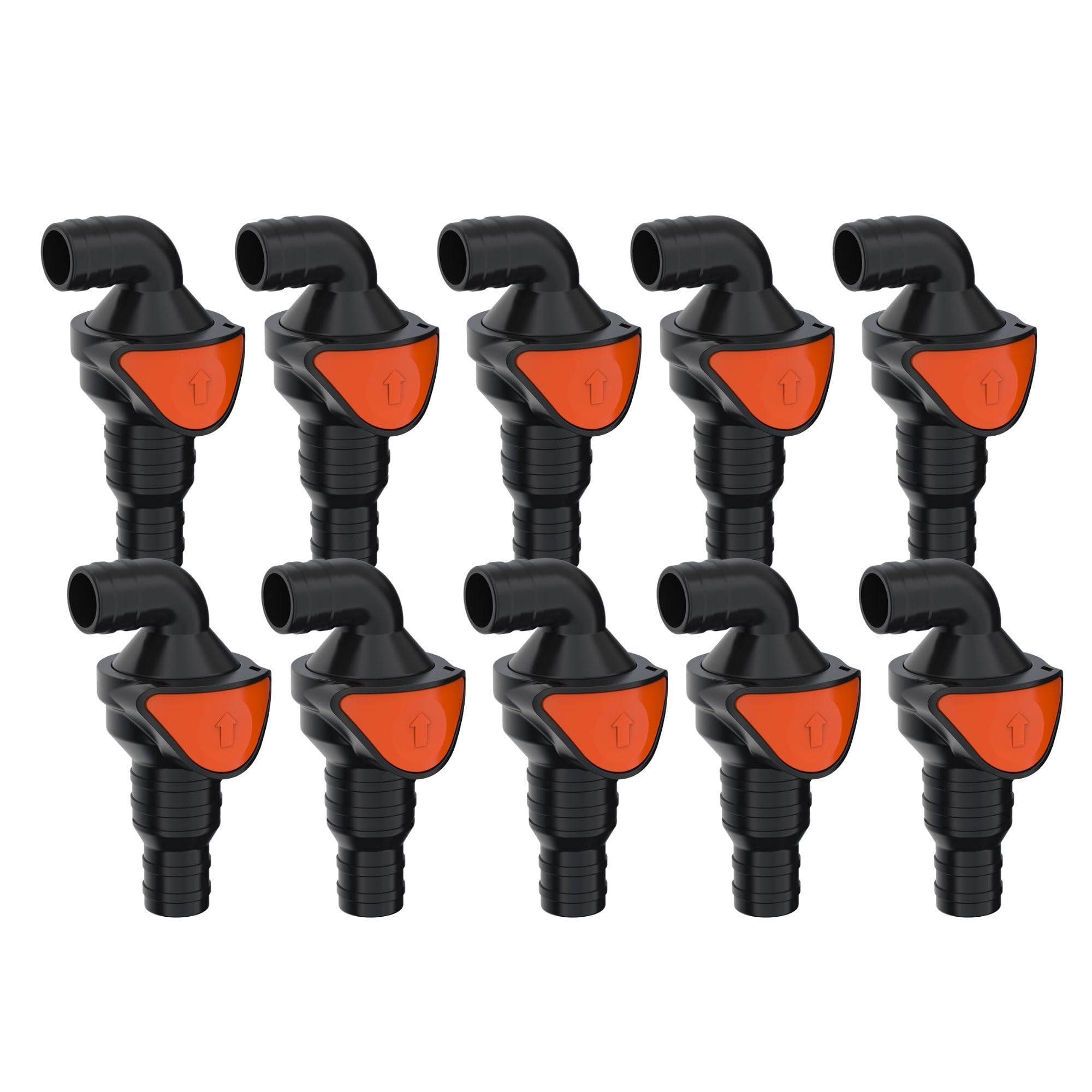 SEAFLO in-Line/ 90° Quick Disconnect Non-Return Check Valve PA6+GF+POM Construction, Anti-Backflow Design, Versatile Applications (Choose Size and Style)