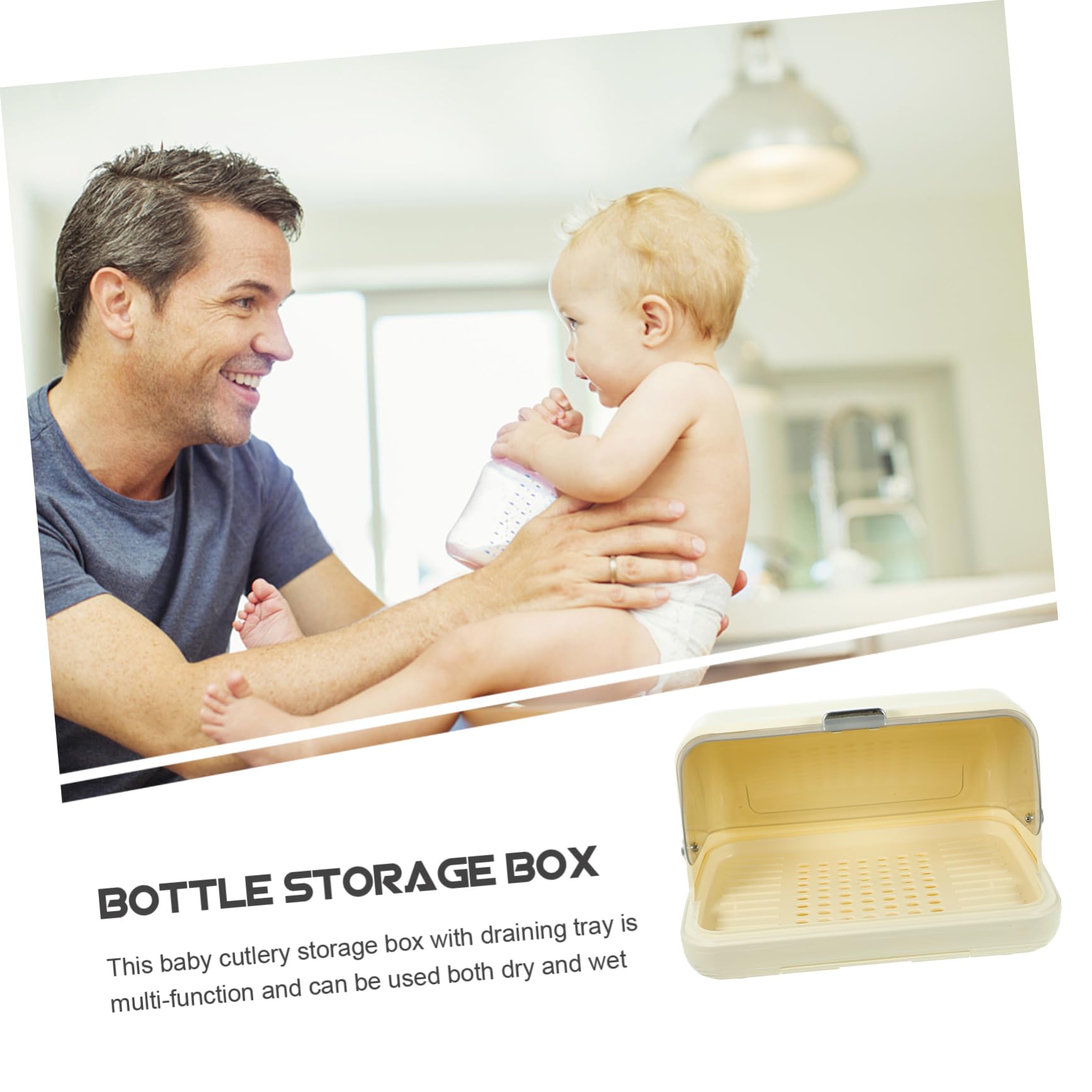 Toyvian Égouttoir à Bouteilles Biberon Égouttoir Cuisine Organisateur de Biberons pour Comptoir Design Multifonctionnel en PP Égouttage Rapide Réutilisable pour Rangements de Salle