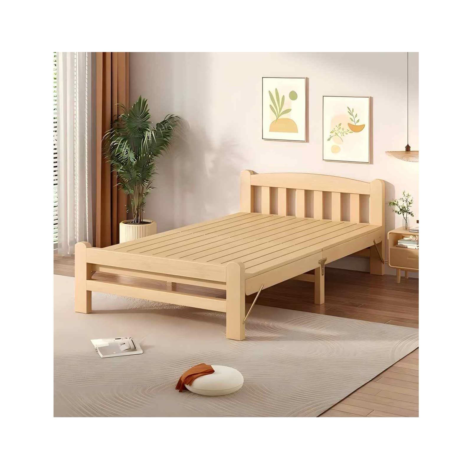 Amazon｜すのこベッド折りたたみ ベッドフレーム 木製 すのこベッド