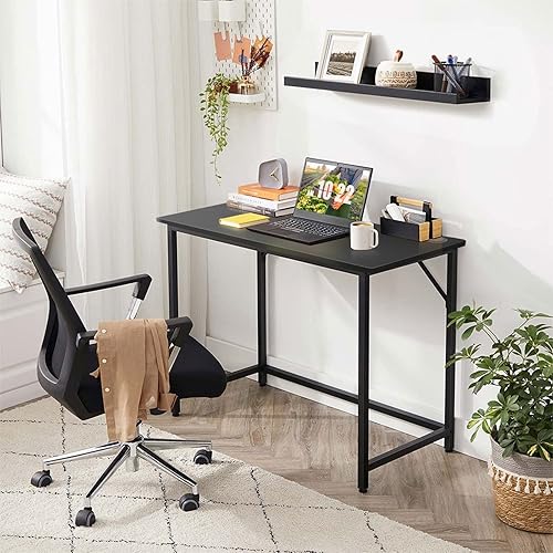 Miniatura 2 de COSTWAY Mesa universal de 48 x 24 pulgadas, escritorio de madera maciza de una sola pieza para marco de escritorio estándar y ajustable en altura,