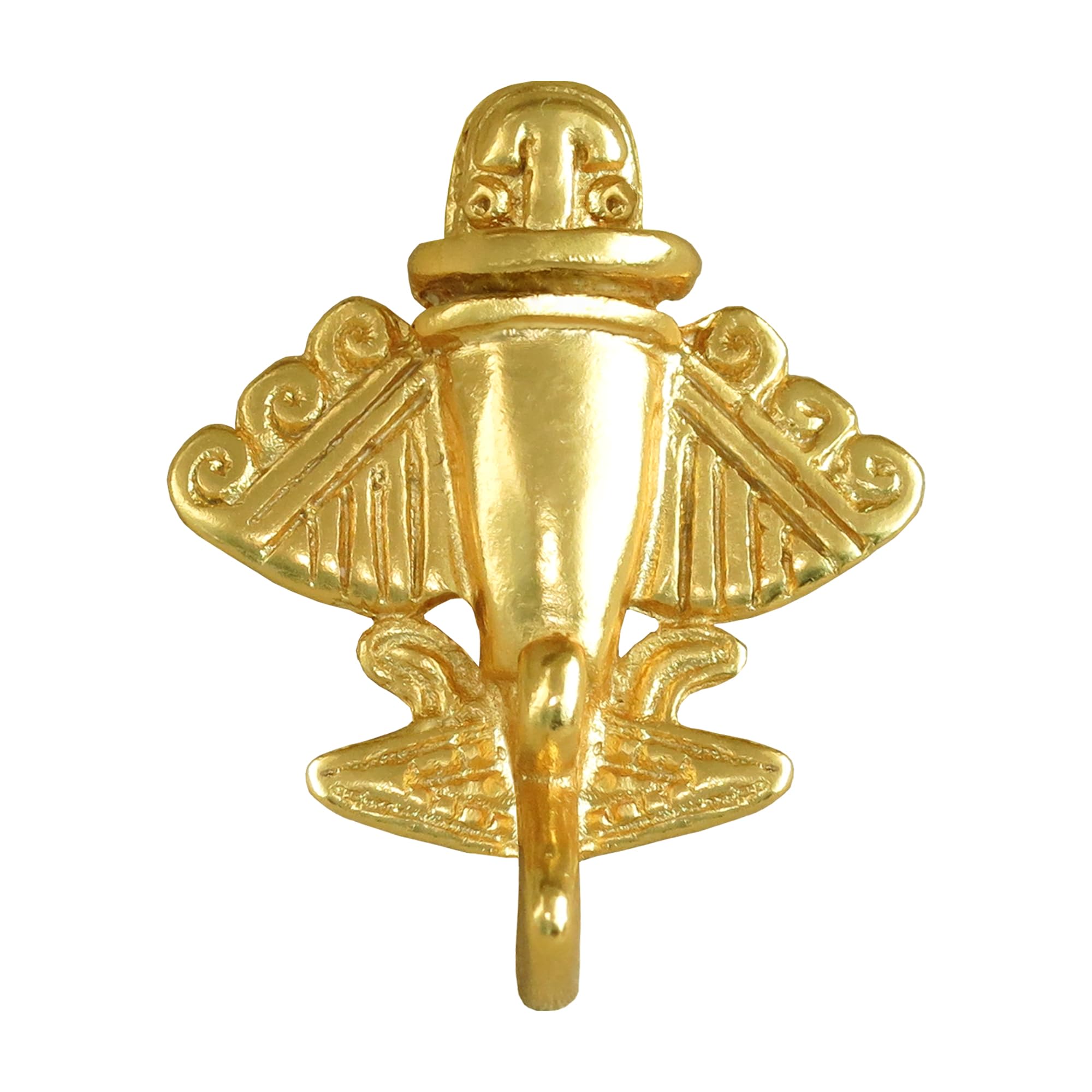 Colombian Emerald &amp; Multi-Material Options | Quimbaya Flyer Lapel Pin | Ancient Alien Golden Jets Collection