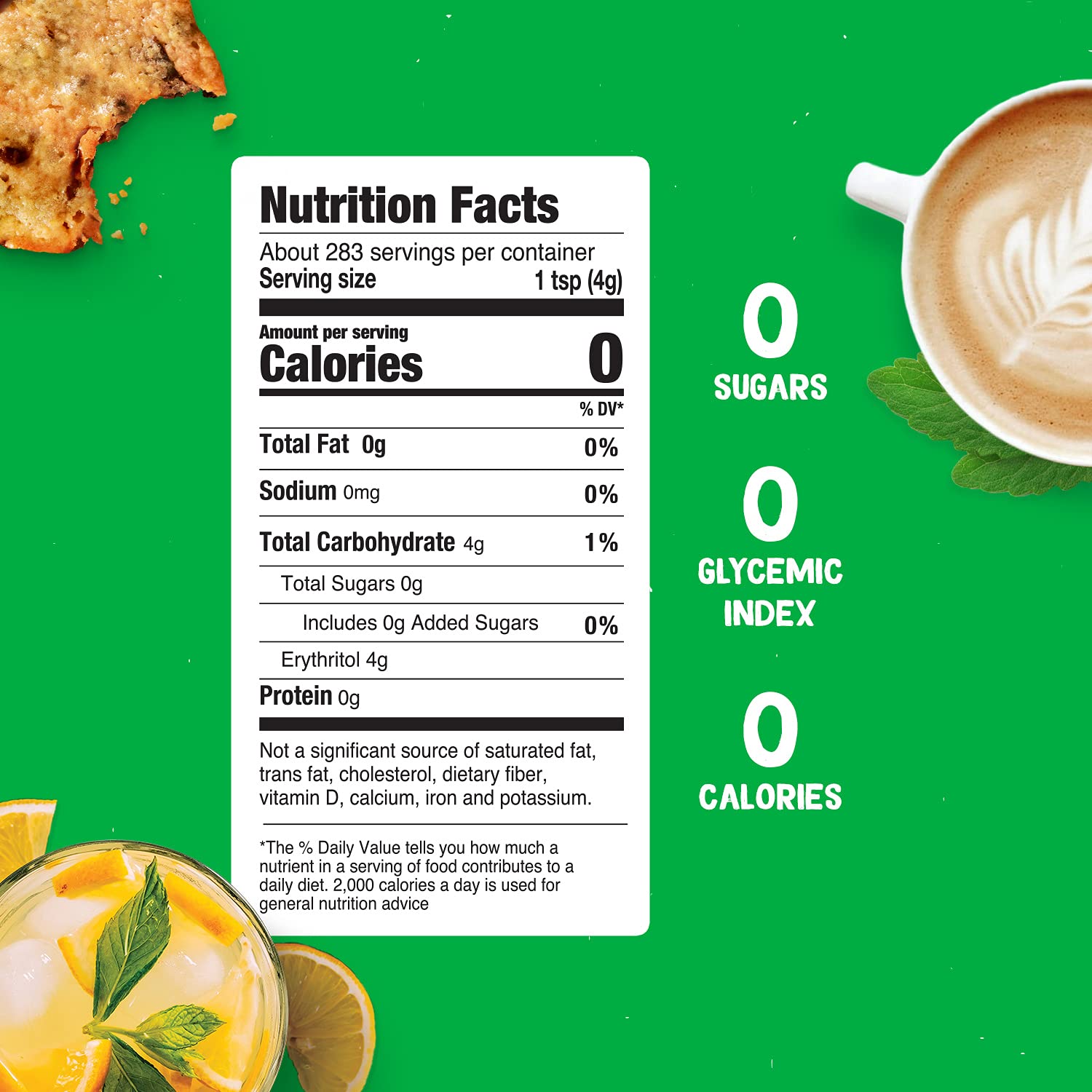 Pyure Organic Stevia Blend Granulated AllPurpose White Sugar Substitute Zero Carb, Zero