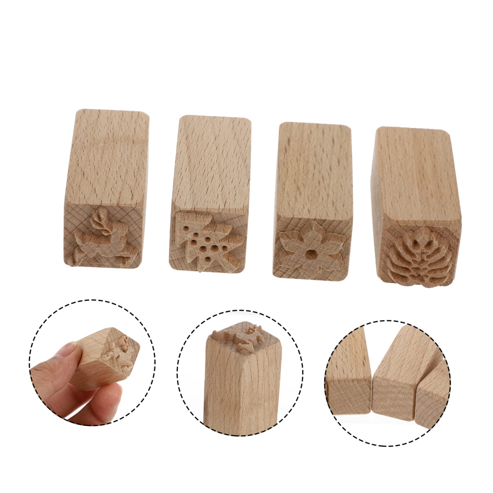 Amosfun 12 Piezas Sello De Pastelería Impresión De Galletas Sello De Galleta 3d Galleta De Arbol De Navidad Estampadora De Pan Sello De La Magdalena Sello De Molde Para Pastel De Haya