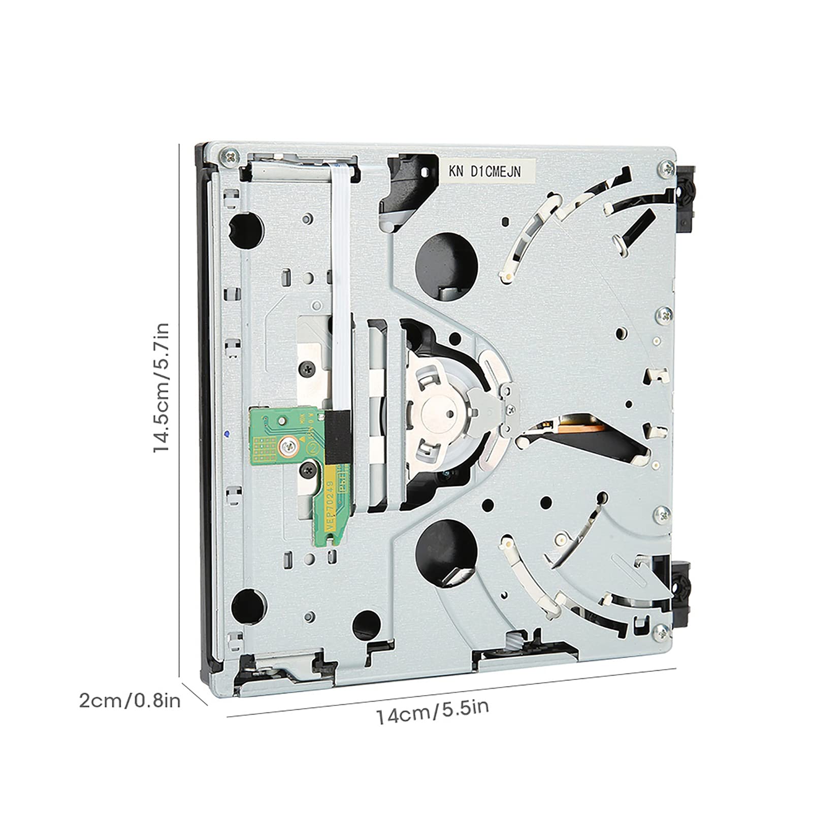 Pieza de Reparación de Repuesto de Unidad de DVD para para Consola D2E, Repuesto de Unidad de DVD Original ABS, Kits de Accesorios de Repuesto de Unidad de Disco con