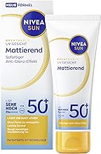 NIVEA SUN Sun Protection SPF 50+, Mattifying Sun Cream for the Face with Anti-Shine Effect, Breathable Sun Lotion with Light Texture, Breathable UV Face Mattifying (40 ml)