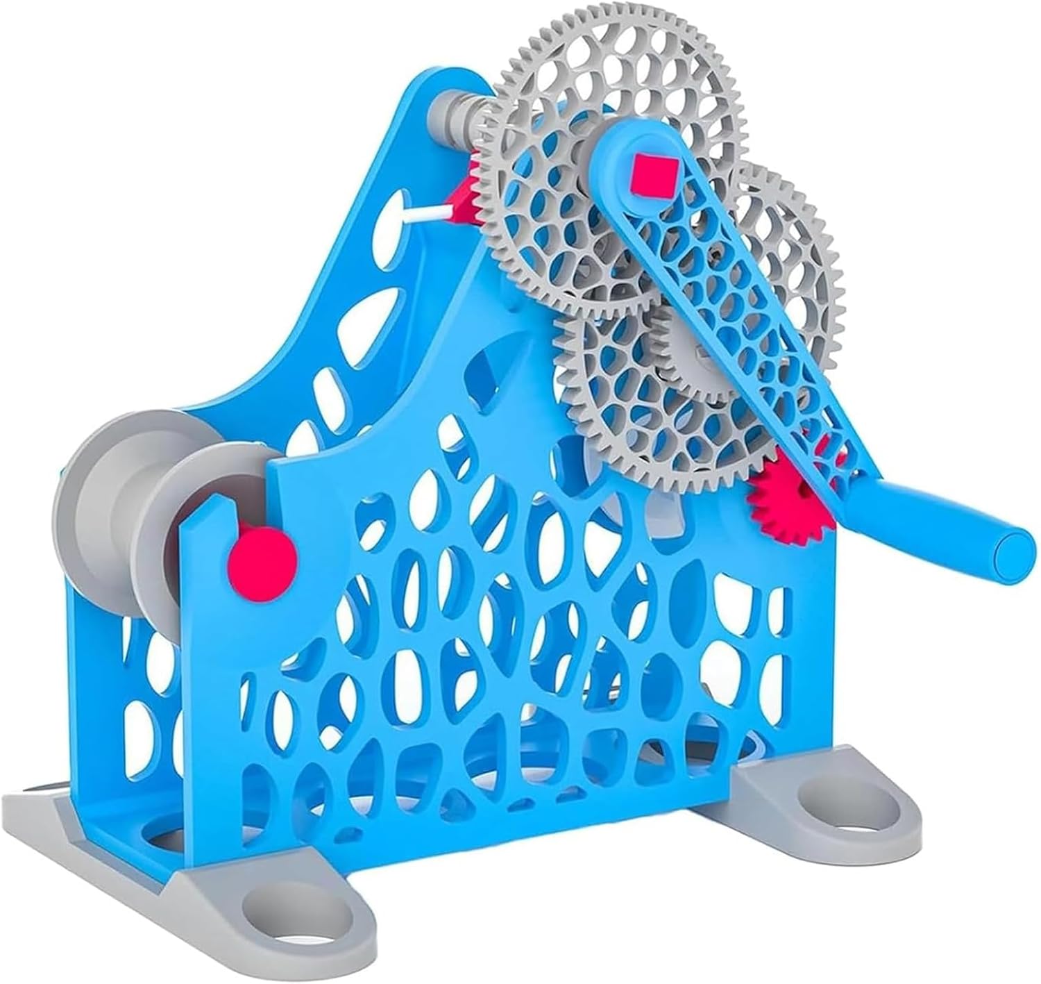 3D Filament Spool Winder, Hand-cranked Consumables Winder, High-Efficiency Winding, Neat Winding Uniform Without Tangling, for 3D Printing Enthusiasts, Welders, Textile Artists (Blue)