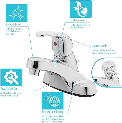 Miniatura 6 de Aqua Vista Grifo de baño de una sola manija 30-B410-AV