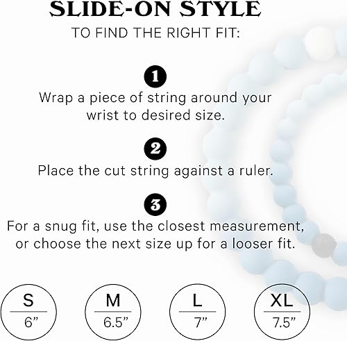 Miniatura 4 de Lokai Pulseras hawaianas de cuentas de silicona para mujeres y hombres, la colección Surf Ohana Beach Jewelry Pulsera de cuentas de moda con