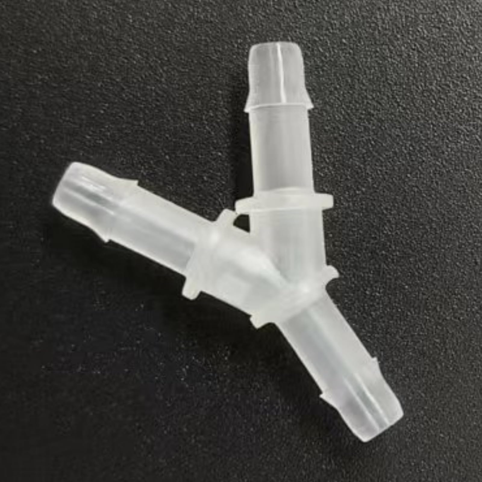 Y-Type 3 Way Barbed Hose Adapter - 100 Pack, Durable PP Hose Fittings(4mm 5/32inch S)