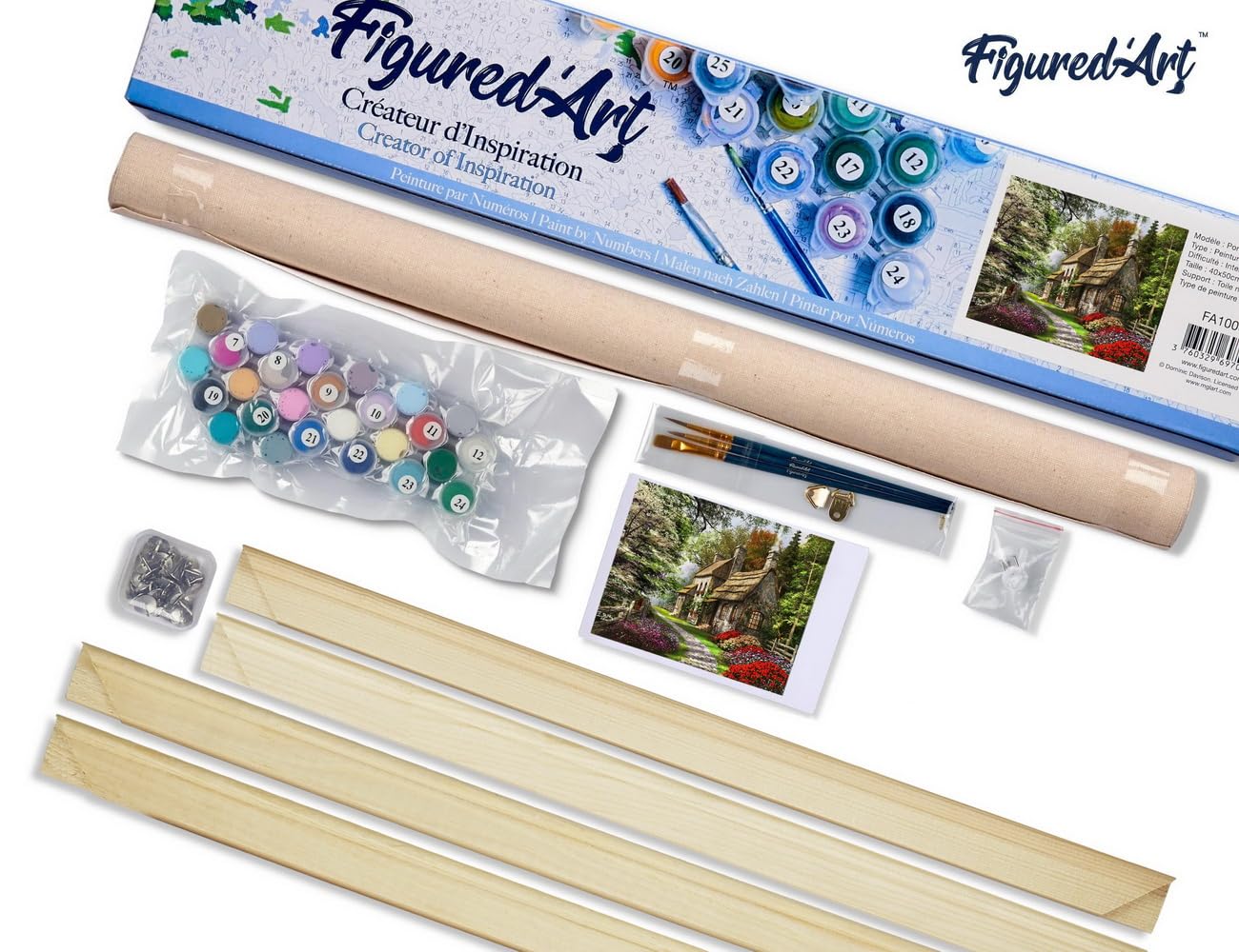 Kit peinture au numéro Cinqueterre 30x40 cm pour adultes et enfants débutants Kit peinture au numéro Cinqueterre 30x40 cm pour adultes et enfants débutants
