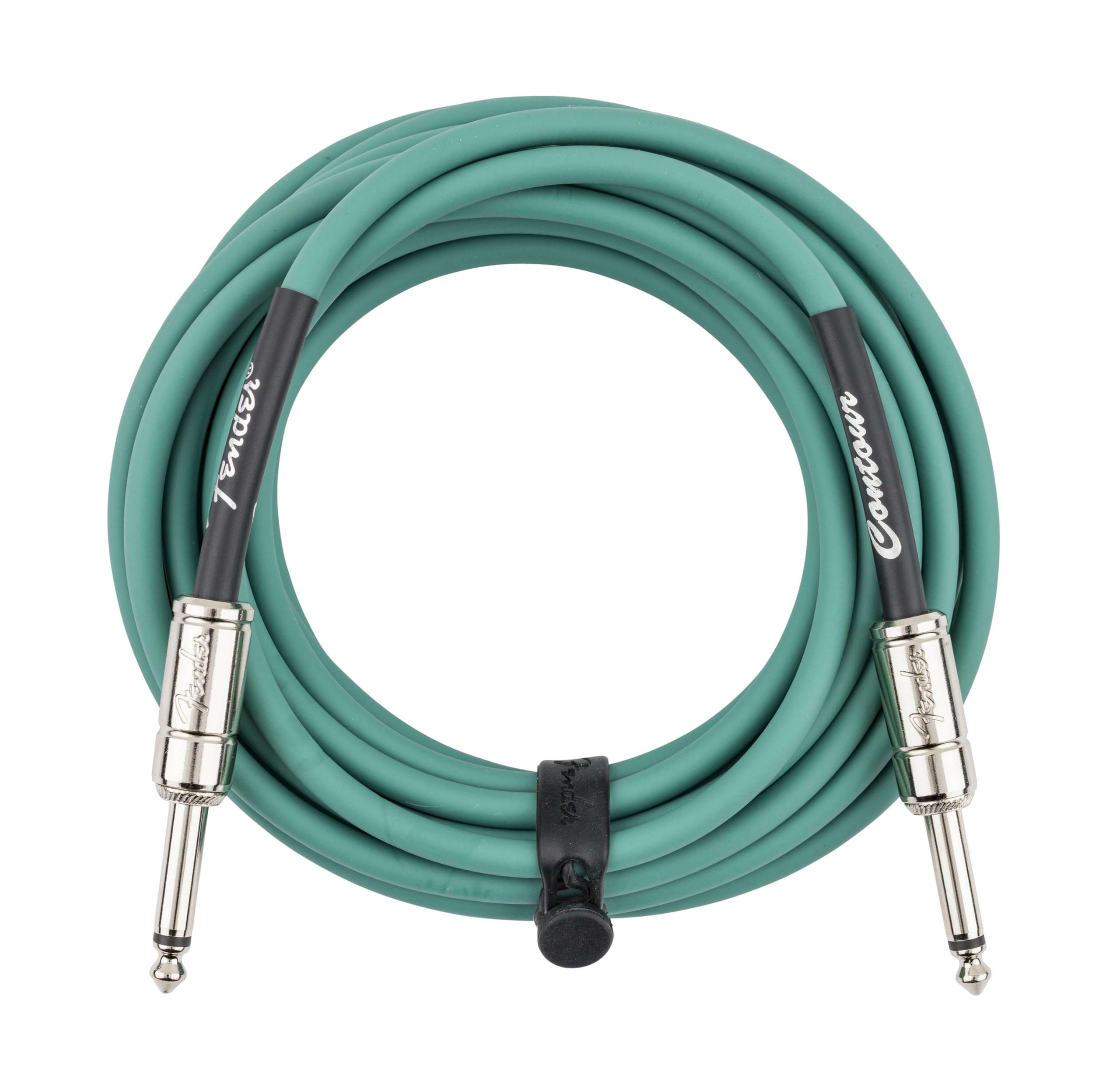 Fender Contour Instrument Cable, Guitar Cable, Guitar Accessories, Straight/Straight, Sherwood Green, 18.6 ft - Image 3