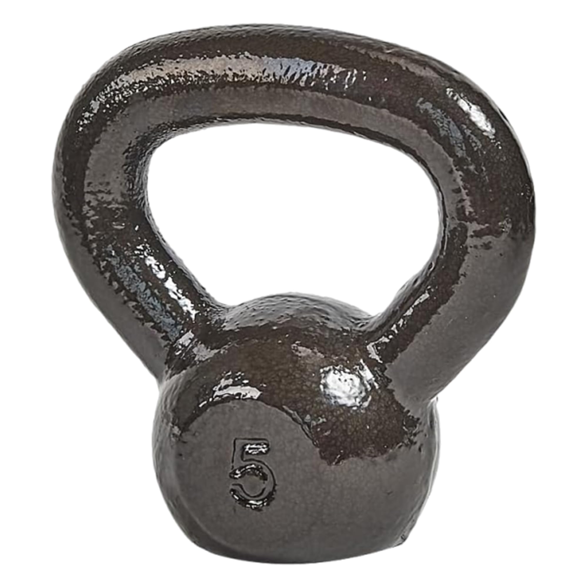 Signature Fitness All-Purpose Color Vinyl Coated Solid Cast Iron Kettlebell Weight