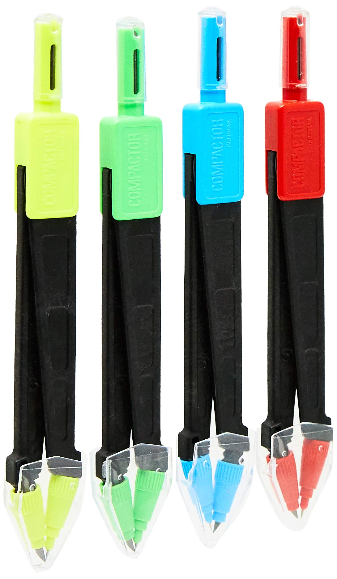 Compasso Jolly Escolar com Cremalheira, Compactor 00095, Multicor