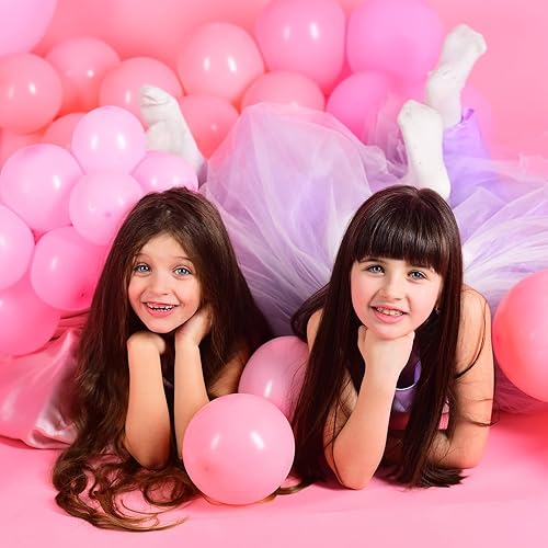 Miniatura 3 de 600 globos rosas de diferentes tamaños, globos de látex de 18/10/5 pulgadas, globos de color rosa y blanco degradado, kit de guirnalda de arco de