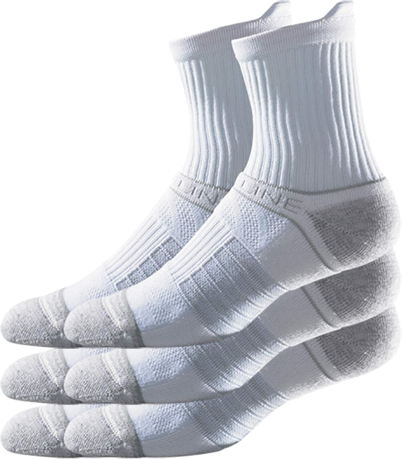 Strideline Womens Premium Athletic Mid Length Sock 3 Pack