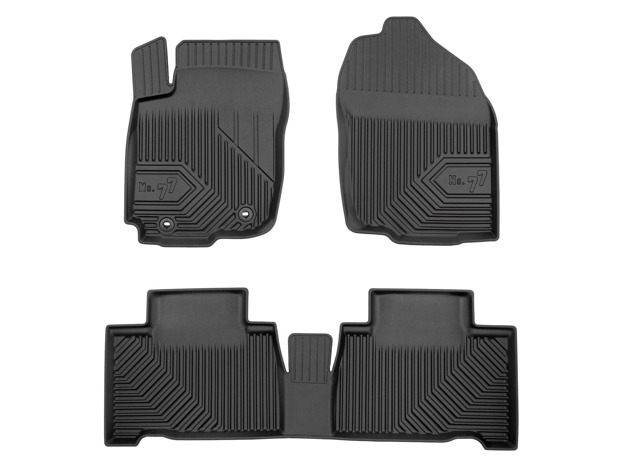 Dywaniki 3D TPE kompatybilne z Toyota RAV4 IV (2015-2019), komplet, NO77