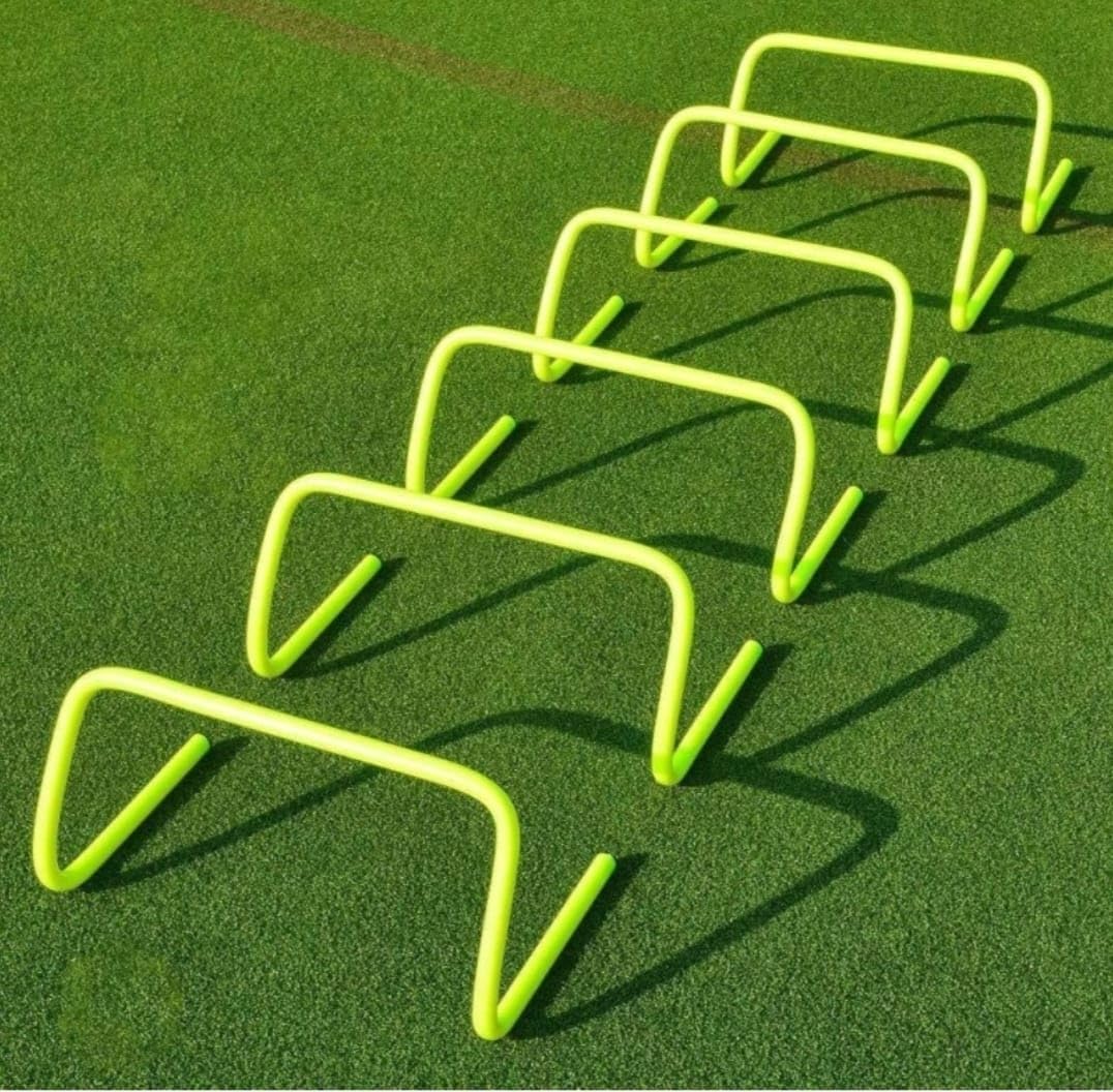 Agility Hurdles Set of 6 for Sport & Training, 6 inches Speed Hurdles for Running Practice (Green)-image-43