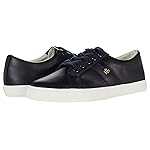 Lauren Ralph Lauren Janson II Action Leather Sneaker Buff/Black/Vanilla 8.5 B (M)