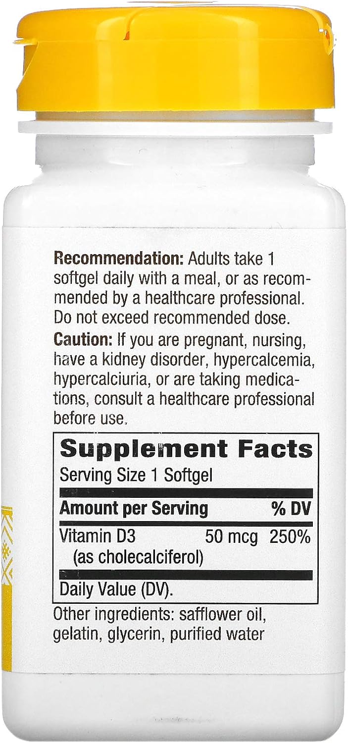 Nature's Way Vitamin D-3 2,000 IU - 240 Softgels
