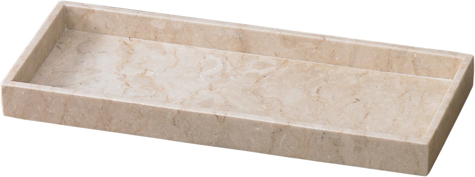 Creative Home 74297 Natural Champagne Marble Stone Vanity Towel Tray