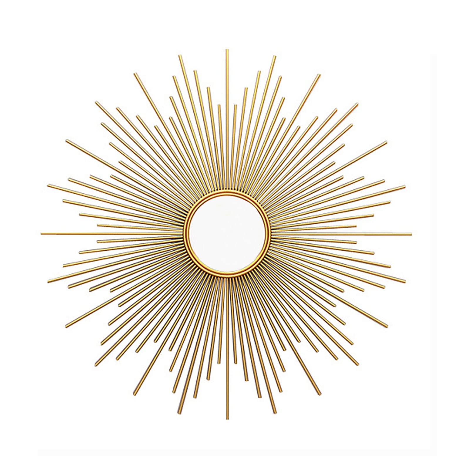 Sunburst Wandspiegel, Dekorativer Wandspiegel, Dekorativer Metallspiegel mit Gold-Finish, für Esszimmer, Wohnzimmer, Flur Veranda,60cm(24inch)